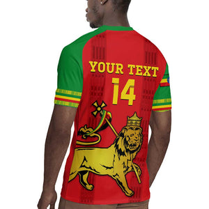 Custom Ethiopia Football Rugby Jersey 2024 Go Champions Walia Ibex