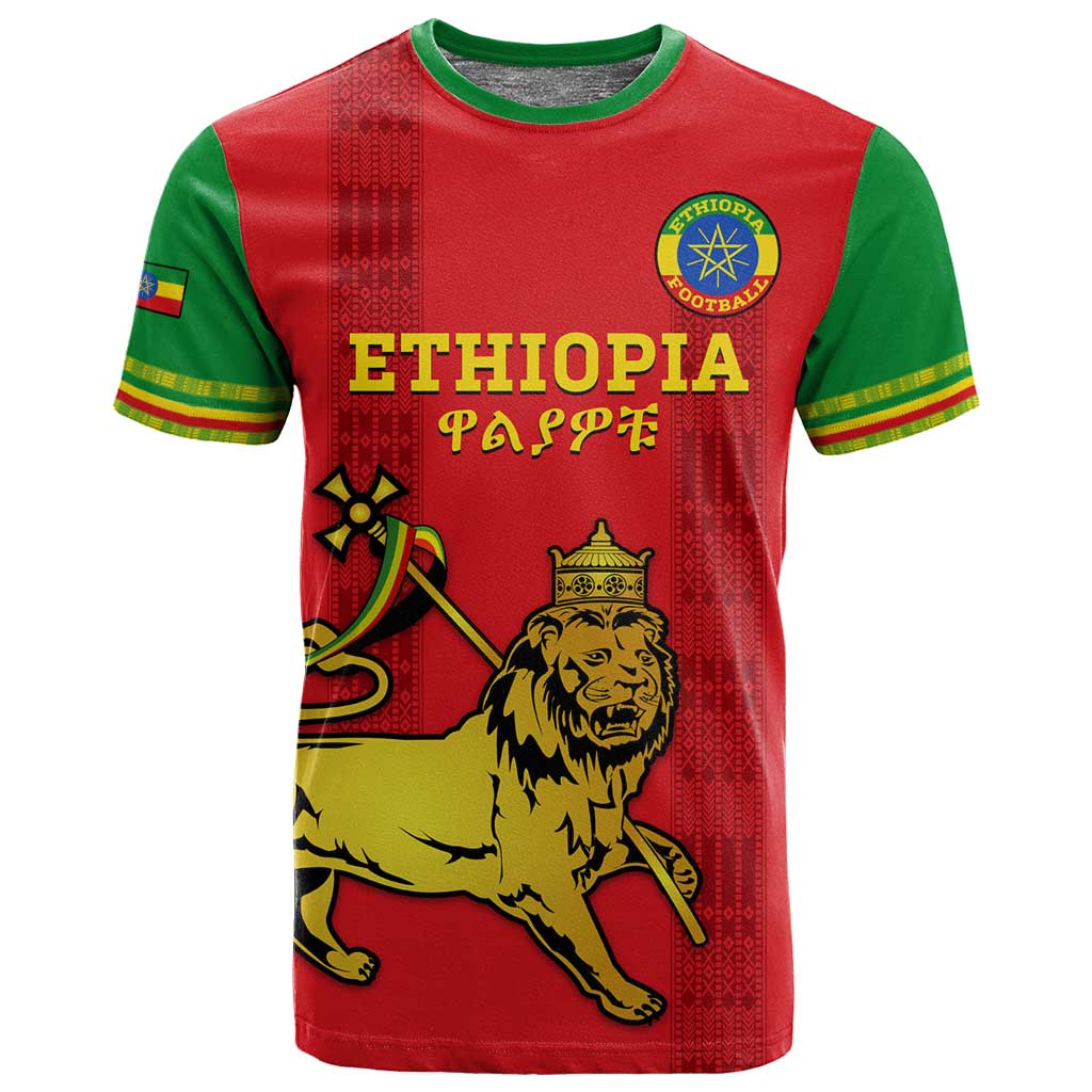 Custom Ethiopia Football T shirt 2024 Go Champions Walia Ibex