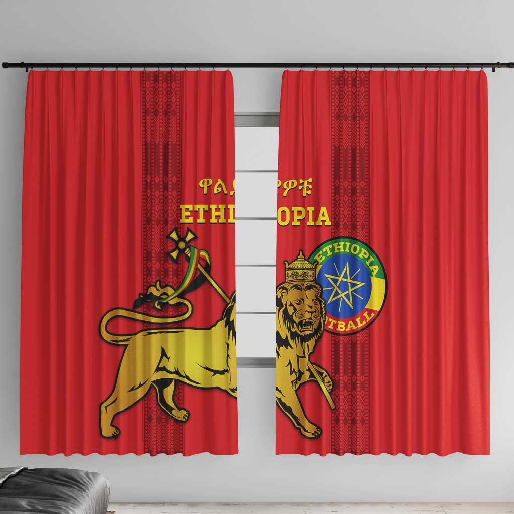 Ethiopia Football Window Curtain 2024 Go Champions Walia Ibex
