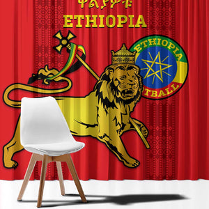 Ethiopia Football Window Curtain 2024 Go Champions Walia Ibex