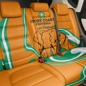 Ivory Coast Football Back Car Seat Cover 2024 Go Champions Les Elephants