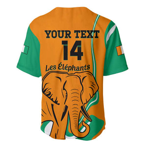 Custom Ivory Coast Football Baseball Jersey 2024 Go Champions Les Elephants