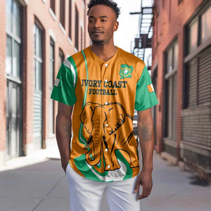 Custom Ivory Coast Football Baseball Jersey 2024 Go Champions Les Elephants