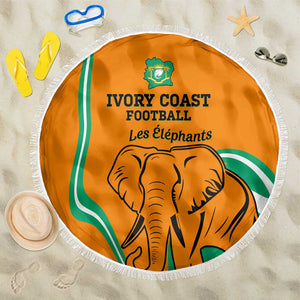 Ivory Coast Football Beach Blanket 2024 Go Champions Les Elephants