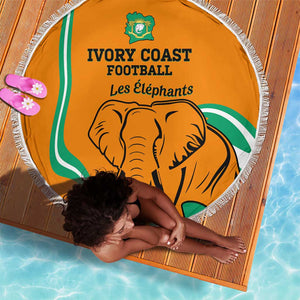 Ivory Coast Football Beach Blanket 2024 Go Champions Les Elephants