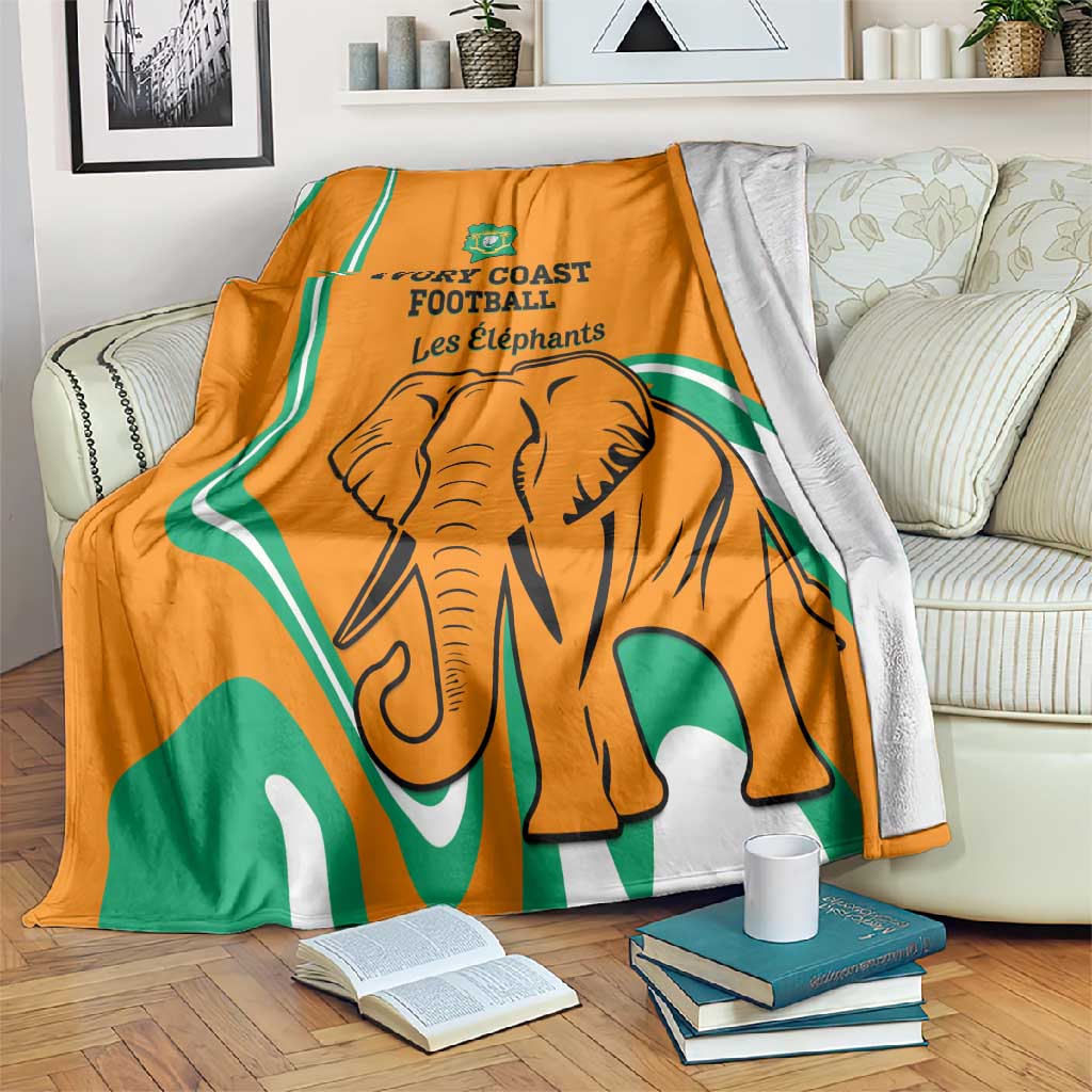 Ivory Coast Football Blanket 2024 Go Champions Les Elephants