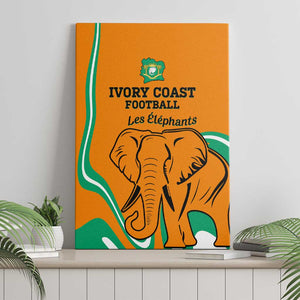 Ivory Coast Football Canvas Wall Art 2024 Go Champions Les Elephants