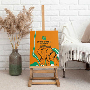 Ivory Coast Football Canvas Wall Art 2024 Go Champions Les Elephants