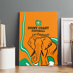 Ivory Coast Football Canvas Wall Art 2024 Go Champions Les Elephants