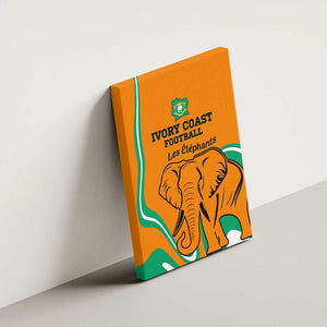 Ivory Coast Football Canvas Wall Art 2024 Go Champions Les Elephants