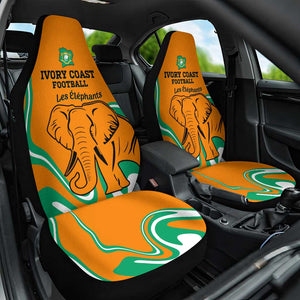 Ivory Coast Football Car Seat Cover 2024 Go Champions Les Elephants