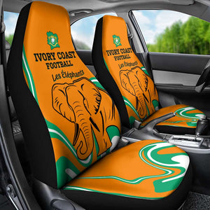 Ivory Coast Football Car Seat Cover 2024 Go Champions Les Elephants