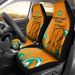 Ivory Coast Football Car Seat Cover 2024 Go Champions Les Elephants