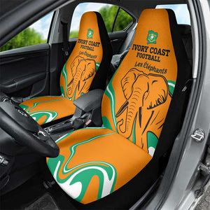 Ivory Coast Football Car Seat Cover 2024 Go Champions Les Elephants