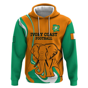 Custom Ivory Coast Football Hoodie 2024 Go Champions Les Elephants