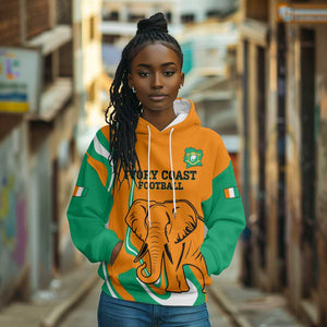 Custom Ivory Coast Football Hoodie 2024 Go Champions Les Elephants