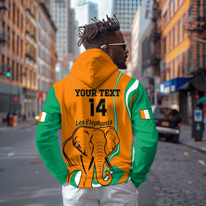 Custom Ivory Coast Football Hoodie 2024 Go Champions Les Elephants