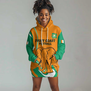 Custom Ivory Coast Football Hoodie Dress 2024 Go Champions Les Elephants