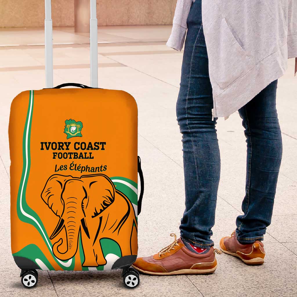 Ivory Coast Football Luggage Cover 2024 Go Champions Les Elephants