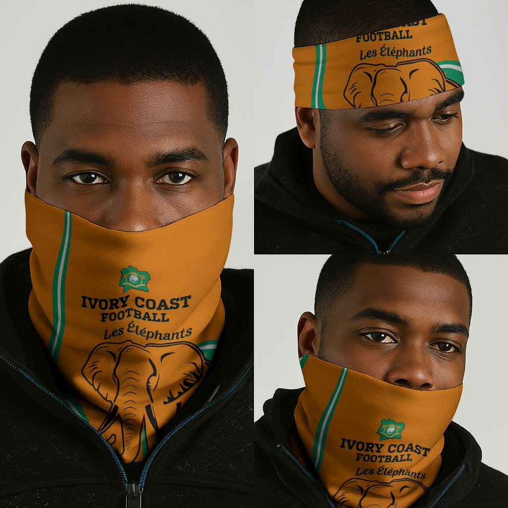 Ivory Coast Football Neck Gaiter 2024 Go Champions Les Elephants LT14
