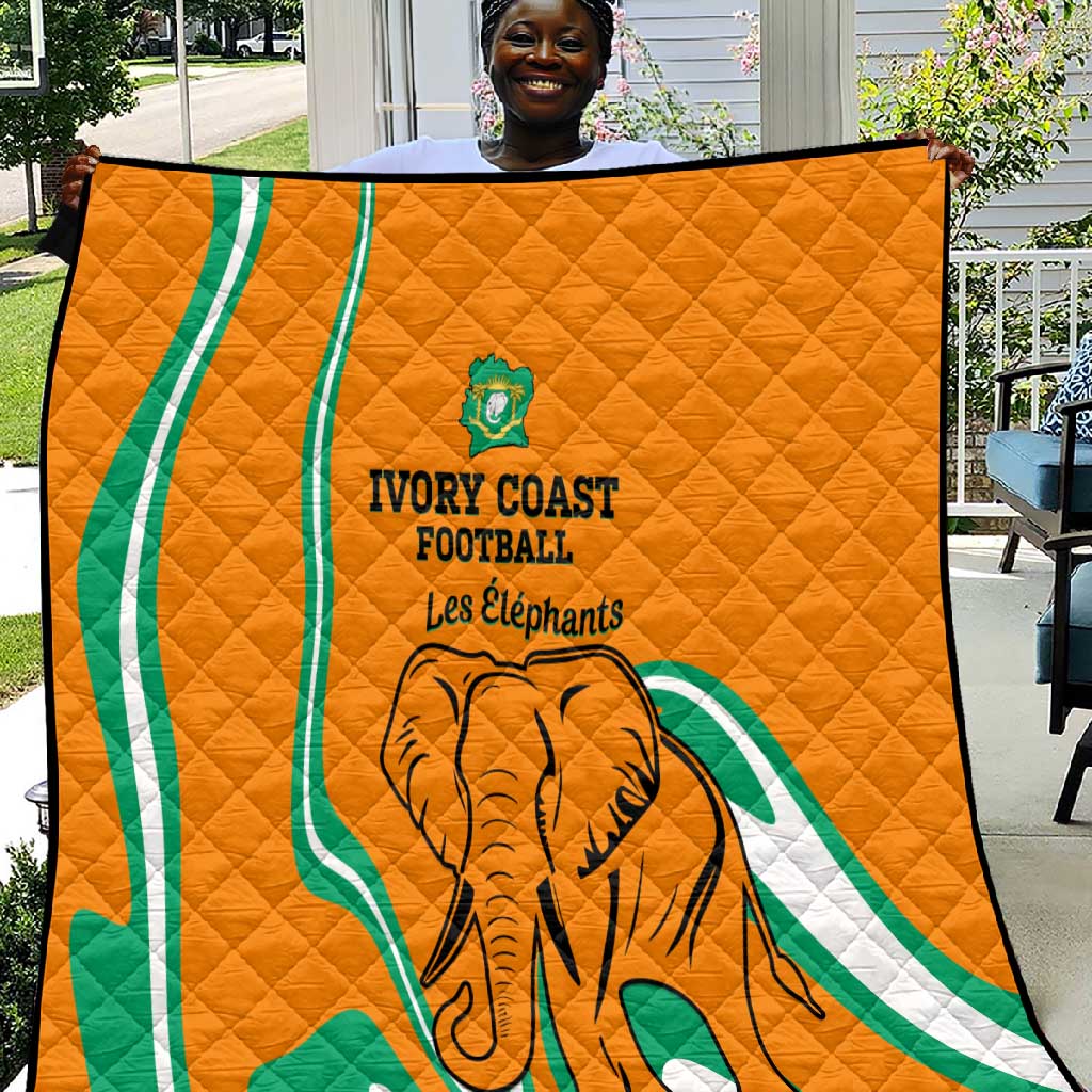 Ivory Coast Football Quilt 2024 Go Champions Les Elephants