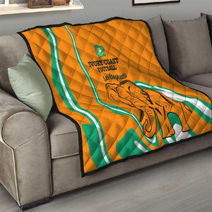 Ivory Coast Football Quilt 2024 Go Champions Les Elephants