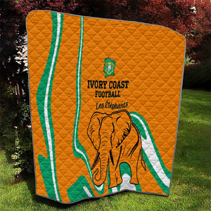 Ivory Coast Football Quilt 2024 Go Champions Les Elephants