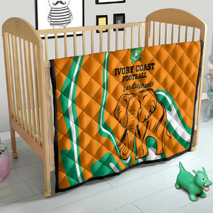 Ivory Coast Football Quilt 2024 Go Champions Les Elephants