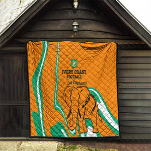 Ivory Coast Football Quilt 2024 Go Champions Les Elephants