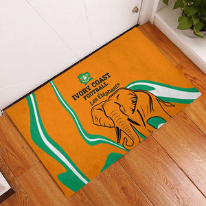 Ivory Coast Football Rubber Doormat 2024 Go Champions Les Elephants