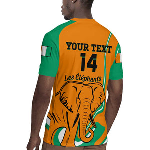 Custom Ivory Coast Football Rugby Jersey 2024 Go Champions Les Elephants