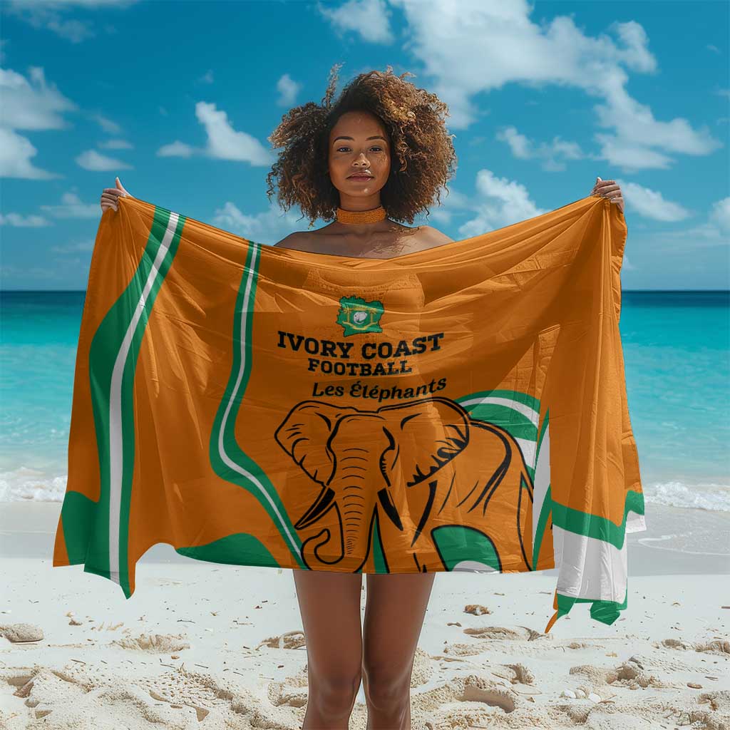 Ivory Coast Football Sarong 2024 Go Champions Les Elephants