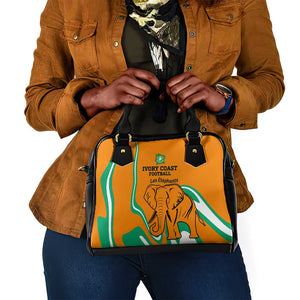 Ivory Coast Football Shoulder Handbag 2024 Go Champions Les Elephants