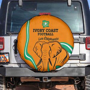 Ivory Coast Football Spare Tire Cover 2024 Go Champions Les Elephants