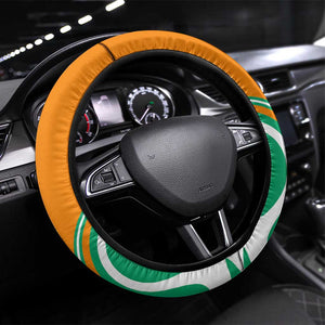 Ivory Coast Football Steering Wheel Cover 2024 Go Champions Les Elephants