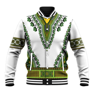 Africa Baseball Jacket African Dashiki Royal Green Version LT14