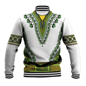 Africa Baseball Jacket African Dashiki Royal Green Version LT14