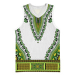 Africa Basketball Jersey African Dashiki Royal Green Version LT14