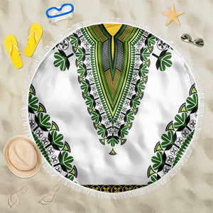 Africa Beach Blanket African Dashiki Royal Green Version