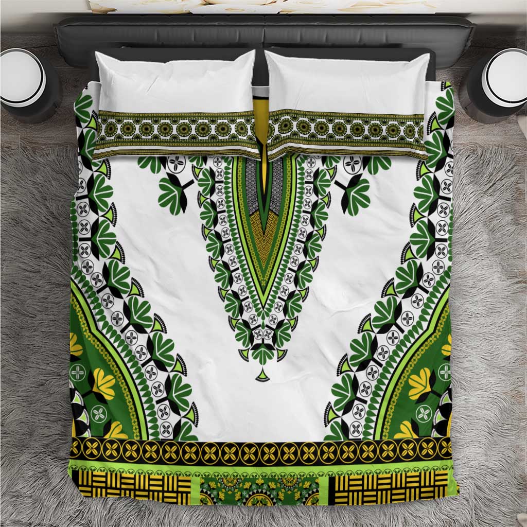 Africa Bedding Set African Dashiki Royal Green Version