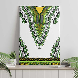 Africa Canvas Wall Art African Dashiki Royal Green Version