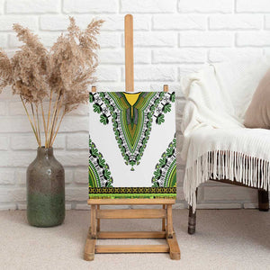 Africa Canvas Wall Art African Dashiki Royal Green Version