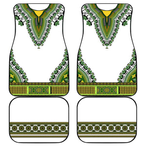 Africa Car Mats African Dashiki Royal Green Version