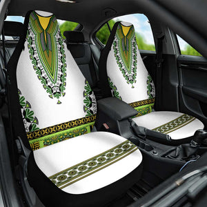 Africa Car Seat Cover African Dashiki Royal Green Version