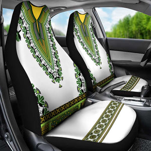 Africa Car Seat Cover African Dashiki Royal Green Version