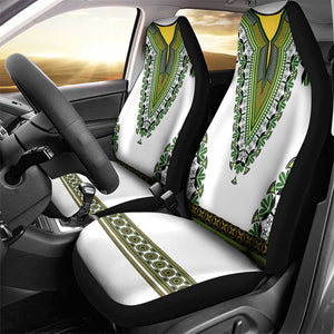 Africa Car Seat Cover African Dashiki Royal Green Version