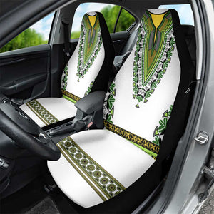 Africa Car Seat Cover African Dashiki Royal Green Version