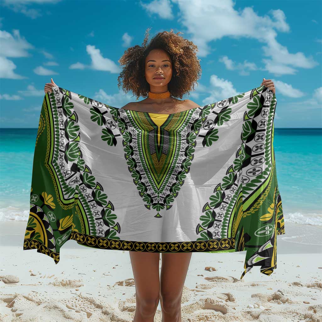 Africa Sarong African Dashiki Royal Green Version