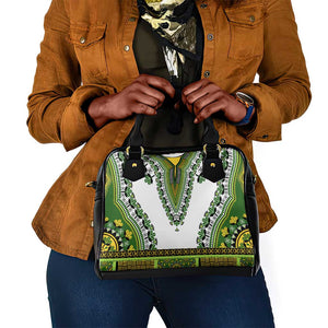 Africa Shoulder Handbag African Dashiki Royal Green Version