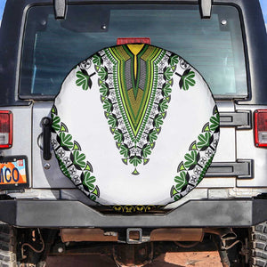 Africa Spare Tire Cover African Dashiki Royal Green Version